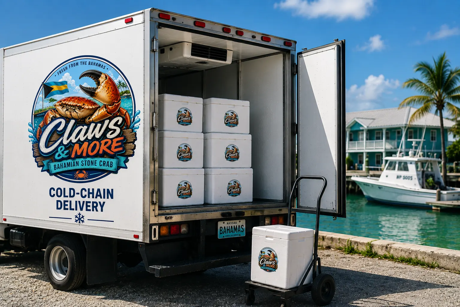Cold-chain stone crab delivery to Central Florida — 24–48 hour service